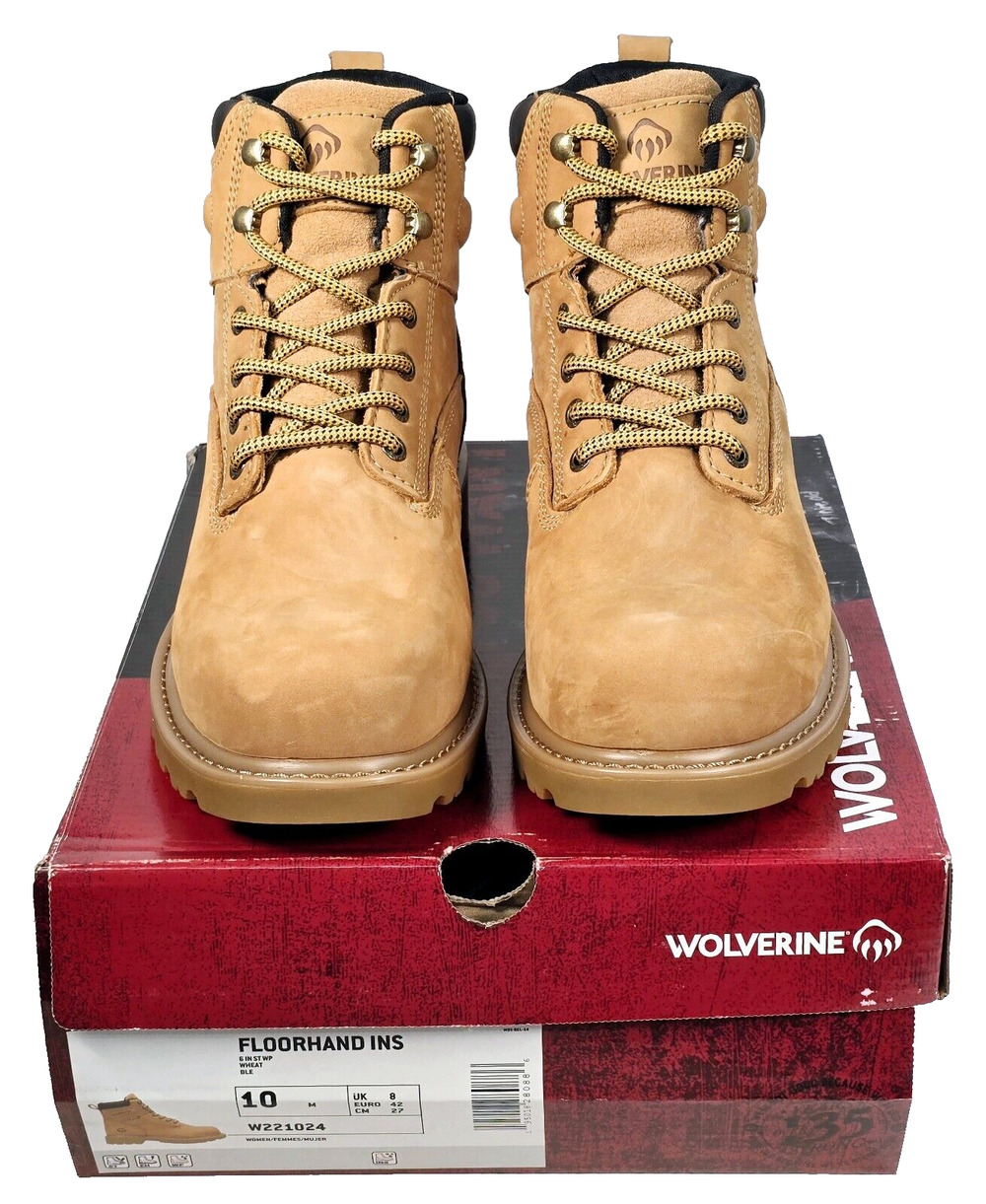 Wolverine Floorhand Women's 10M Insulated Steel-Toe 6" Brown Work Boots W221024